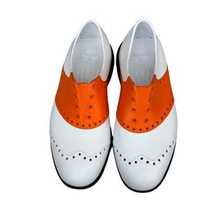 BIION THE OXFORD White & Orange Women’s Size 7 Men’s 5 Excellent Pre-Owned Golf
